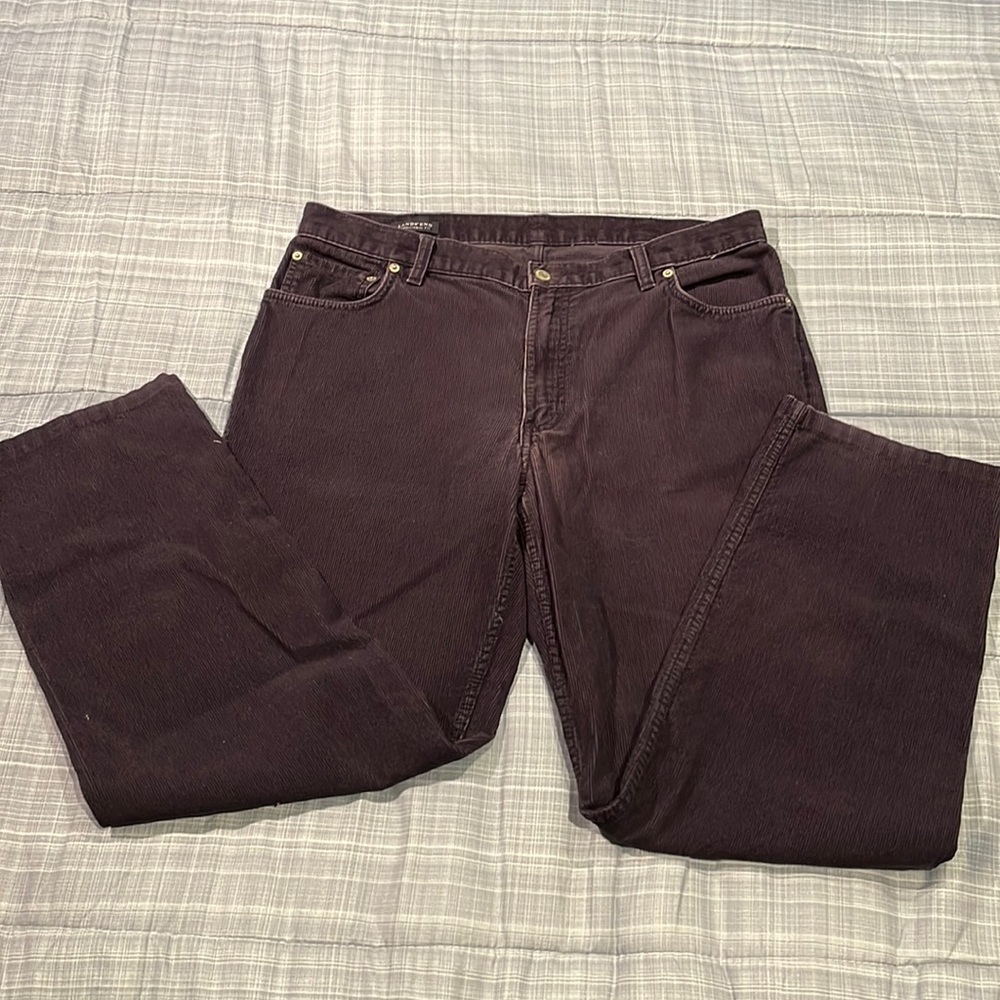 Land End mens size 36 Corduroy pants  blue
